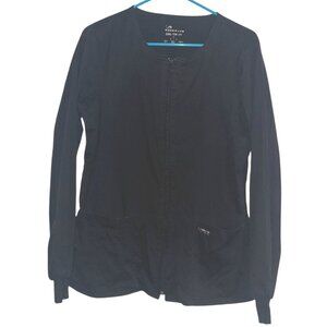 Workwear Core Stretch Womens Black Zip-Up Jacket Size S